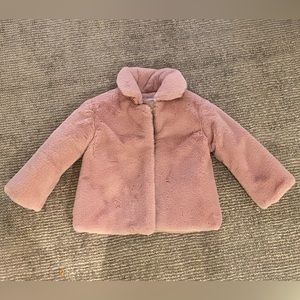 NWT MAYORAL Faux Fur Pink Jacket - Size 3